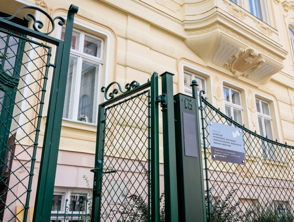 Außenansicht Praxis an der Wien